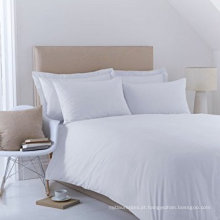 Lençóis de cama king size 100% algodão Roupa de cama branca para hotéis e hospitais